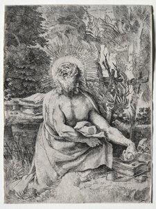 Pyhä Hieronymus tekijältä Annibale Carracci