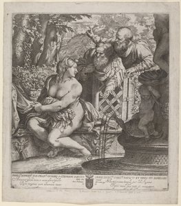 Susanna ja vanhimmat tekijältä Annibale Carracci