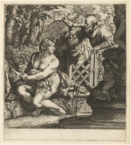 Susanna ja vanhimmat tekijältä Annibale Carracci