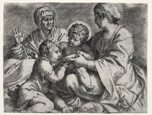 Neitsyt kulhon kanssa tekijältä Annibale Carracci