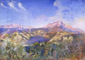 Italialainen maisema (öljy kankaalle) tekijältä Annie Louisa Swynnerton