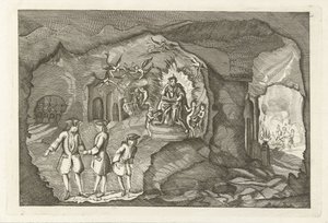 Daniel Raapin saapuminen helvettiin, 1754 tekijältä Anonymous