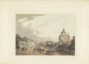 Afvoer van Franse kanonnen ovi Waterloo Waterloo. Ranskalaisen tykin kuljettaminen taistelukentältä 24. heinäkuuta 1815 (otsikko esineessä) tekijältä Anonymous