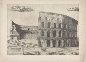 Castrensen amfiteatteri Mirror of Roman Magnificence (sarjan nimi) tekijältä Anonymous