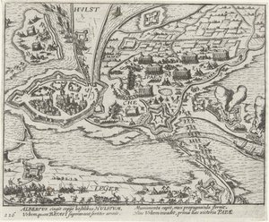 Arkkiherttua Albrechtin Hulstin piiritys, 1596 tekijältä Anonymous