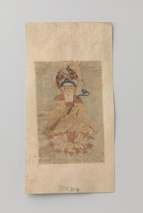 Buddha ruyi kädessään, istuu lootuksen päällä tekijältä Anonymous
