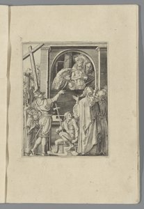 Christus the people of getoond (Ecce homo) The Little Pass (sarjan nimi) Passio Christi Ab Alberto Durer Nürnbergin figuuri (sarjan nimi) tekijältä Anonymous
