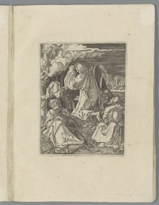 Christus Getsemanen puutarhassa The Little Pass (sarjan nimi) Passio Christi Ab Alberto Durer Nürnbergin figuuri (sarjan nimi) tekijältä Anonymous
