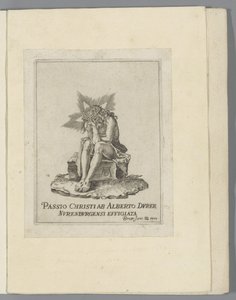 Kristus kylmällä kivellä The Little Passion (sarjan nimi) Passio Christi Ab Alberto Durer Nurenburgensi Effigiata (sarjan nimi esineessä) tekijältä Anonymous