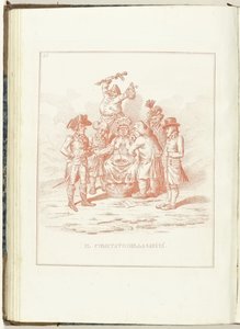 Comité van Gezondheid, 1795 Terveysvaliokunta (kohteen otsikko) Hollandia Regenerata (Italyanse kopie) (sarjan nimi) Hollannin uudestisyntyminen: spechio kaikille uudestisyntyneille kansoille (sarjan nimi esineessä) tekijältä Anonymous