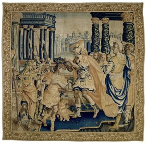 Coriolanus vastaanottaa laakeriseppeleen Coriolanuksen historia (sarjan nimi) tekijältä Anonymous