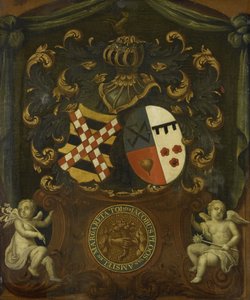 Jacob Ploos van Amstelin ja Margareta Tolin liittouma-aseet, 1683 tekijältä Anonymous