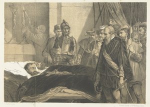 Viimeinen kunnianosoitus Egmondin ja Hornen ruumiille, 1568 Viimeinen kunnianosoitus Egmondin ja Hoornen kreivien ruumiille (nimi esineessä) tekijältä Anonymous
