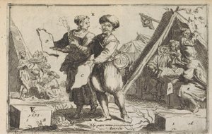Rohkeat batavialaiset, 1673 Rohkeat Bataviers / Le vaillans Bataviers (otsikko esineessä) tekijältä Anonymous
