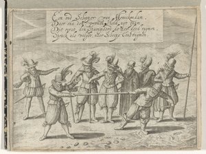 Taistelu kultaisesta sauvasta, 1608 tekijältä Anonymous