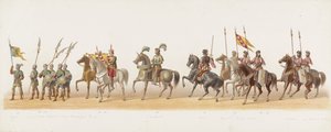 Processó de Delft de 1873 (quarta placa) Processó disfressada celebrada pels membres del Cos d