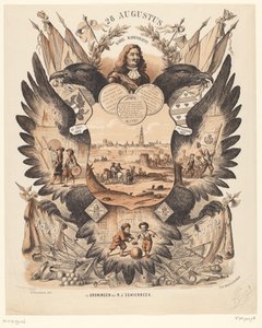 Muistolaatta Groningenin helpotuksen 200-vuotisjuhlan kunniaksi 1672-1872 tekijältä Anonymous