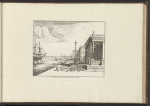 Näkymä Palazzo del Nunzio Pontificiolle Venetsiassa Palais du Nonce à St. Francesco della Vigna à Venise (otsikko esineessä) Palatsit ja muistomerkit Venetsiassa, Livornossa, Napolissa ja Roomassa (sarjan nimi) tekijältä Anonymous