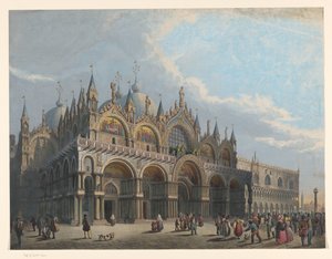 Näkymä San Marcon basilikalle tekijältä Anonymous
