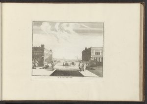 Näkymä Venetsian Grand Canalille Veue du Grand Canal a Venise (otsikko esineessä) Palatsit ja monumentit Venetsiassa, Livornossa, Napolissa ja Roomassa (sarjan nimi) tekijältä Anonymous