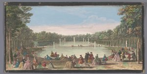 Näkymä Île Royalelle Versaillesin puutarhassa L