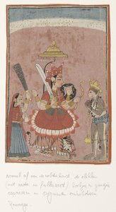 Jumalatar Durga ja Hanuman tekijältä Anonymous