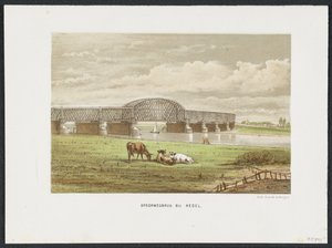 Hedelsen rautatiesilta Maasin yli, 1870 Hedelin rautatiesilta (otsikko esineessä) Päärautatiesillat Alankomaissa (sarjan nimi) tekijältä Anonymous