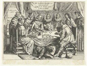The Game for Schenckenschans, 1635-1636 The Vorstelijcke Ravelspel om Schenckenschants / Le Ravel des Princes pour le Fort de Schentks (otsikko esineessä) tekijältä Anonymous