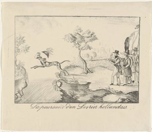Vinttikoiran metsästys, 1830 La poursuite d