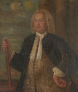 Johannes Thedens (1741-1743) Hollannin Itä-Intian yhtiön kenraalikuvernöörin Johannes Thedensin muotokuva tekijältä Anonymous