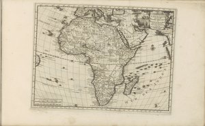 Kaart van Afrika Afrikka Messieurs de l