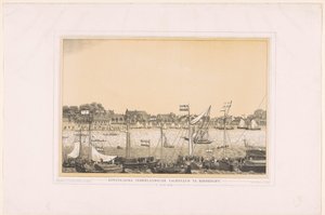 Koninklijke Nederlandsche Yachtclub Dordrechtissä, 10. kesäkuuta 1848 (otsikko esineessä) tekijältä Anonymous