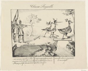Kuninkaallinen huvivene, 1830 Chasse Royalle (nimi esineessä) tekijältä Anonymous