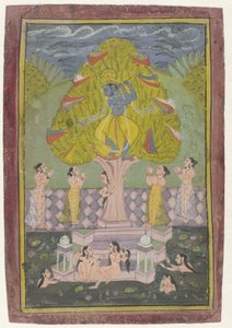 Krishna varastaa gopien vaatteita tekijältä Anonymous