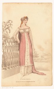 La Belle Assemblee, 1. maaliskuuta 1813, nro 42 (uusi sarja): Iltapuku tekijältä Anonymous