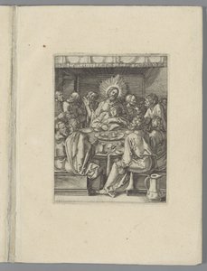 Uusin avondmaal The Little Pass (sarjan nimi) Passio Christi Ab Alberto Durer Nürnbergin figuuri (sarjan nimi) tekijältä Anonymous