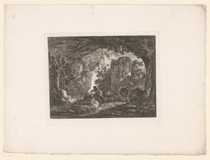 Mies pakenee käärmettä Printtejä Ignace Duvivierin maalausten jälkeen (sarjan nimi) Ignace du Vivierin Differens Sujets graves et dessinés: d