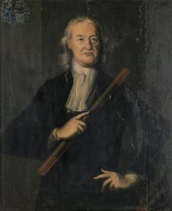 Matthew de Haan (1725-1729) Hollannin Itä-Intian kenraalikuvernöörin Mattheus de Haanin muotokuva tekijältä Anonymous