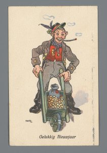 Chrisin ja Bepin uudenvuodentoivotus vuodelle 1920 tekijältä Anonymous