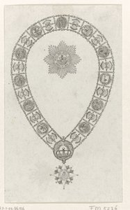 Ritarikuntaketju Hollannin kuninkaallisen ritarikunnan suurristillä, 1807 tekijältä Anonymous