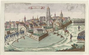 Patriotit lähtevät Utrechtista, 1787 Utrecht (otsikko esineessä) tekijältä Anonymous