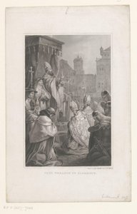 Paus Urbanus II te Clermont-Ferrand, 1095 Paus Urbanus te Clermont (otsikko esineessä) tekijältä Anonymous