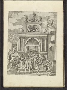 Porta Magna van het Venetiaans Arsenaal Scenes uit het Venetiaanse leven (sarjan nimi) Habiti d