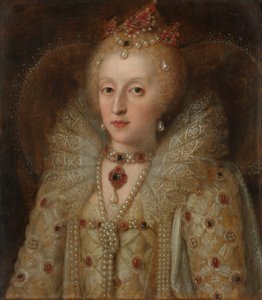 Englannin kuningattaren Elizabeth I:n muotokuva tekijältä Anonymous