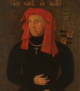 Muotokuva Frank van Borselenista, Sint Maartensdijkin herrasta ja Hollannin Stadtholderista, Baijerin Jacoban neljännestä aviomiehestä, Hollannin ja Zeelandin kreivitärestä (Jacqueline, Hainaut