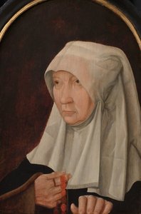 Muotokuva Jacomina Claesdr van Ruyvenista (kuollut 1509), Arent Franckensz van der Meerin vaimo tekijältä Anonymous