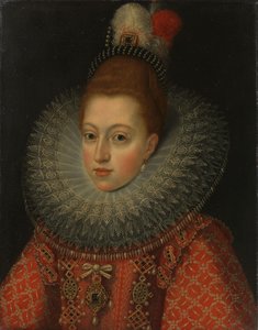 Espanjan kuningattaren Margareta Itävallan (1584-1611) muotokuva tekijältä Anonymous