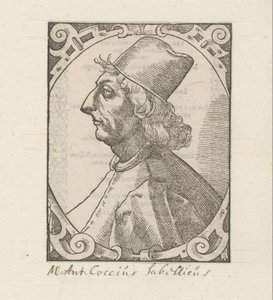 Muotokuva Marcus Antonius Coccius Sabellicus tekijältä Anonymous
