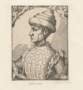 Portreet van Muzio Attendola Sforza tekijältä Anonymous