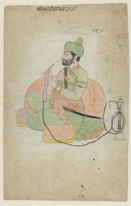 Portret van Sansar Chand, postuumi tekijältä Anonymous